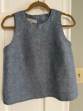 LOFT Linen Linen Petal Back Tank